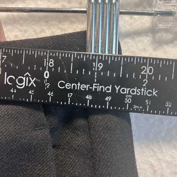 Vince Women Pants 16 Black Italian Wool Blend Wide Leg High Waist 4 Pockets - Picture 8 of 13